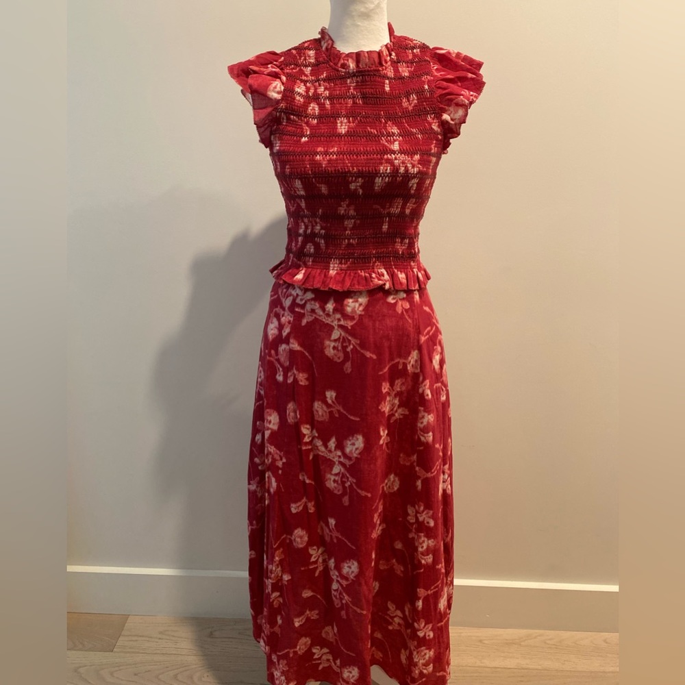 Sea New York Red Floral Dress